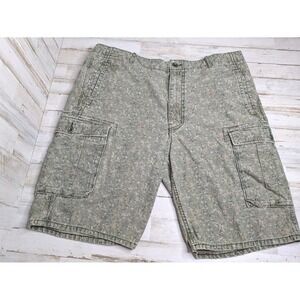 Levis Camo Cargo Shorts Mens 38 Green Camouflage 38x11 White Tab Military‎